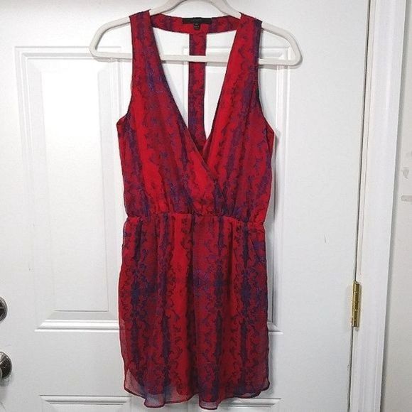 Aryn K Silk Flutter Dress T Back XS - Picture 3 of 14